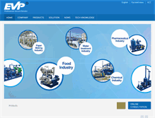 Tablet Screenshot of evpvacuum.com